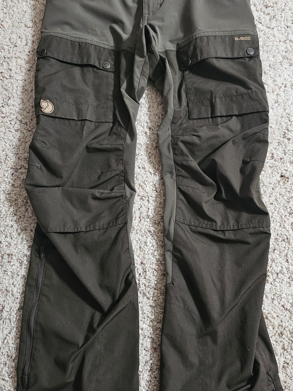 Fjallraven Women's Olive Green/ Dark Green G-1000 Outdoor Trousers